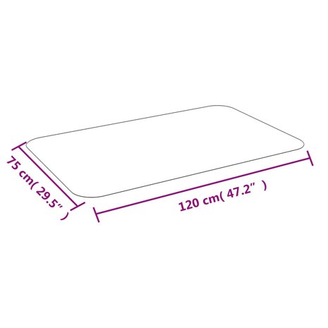 Vloermat voor laminaat of tapijt 75x120 cm 6