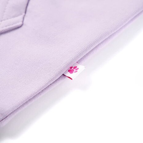 Kindervest met capuchon 104 lila 6