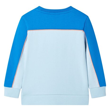 Kindertrui 92 felblauw en lichtblauw 2