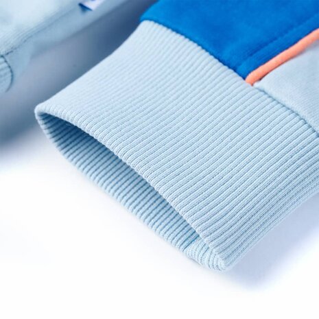 Kindertrui 128 felblauw en lichtblauw 6