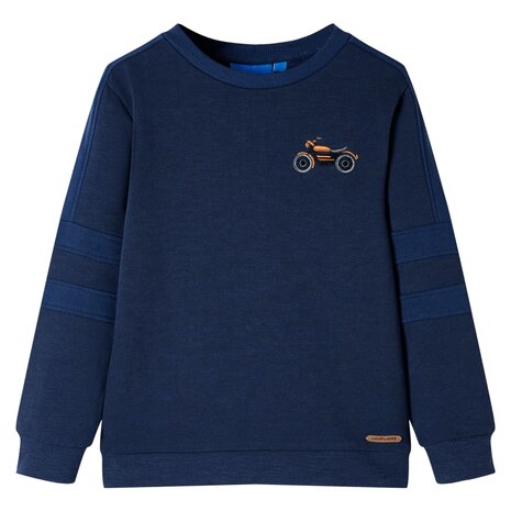 Kindertrui 92 gemêleerd marineblauw 1