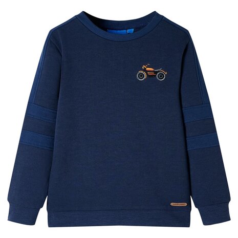 Kindertrui 116 gemêleerd marineblauw 1