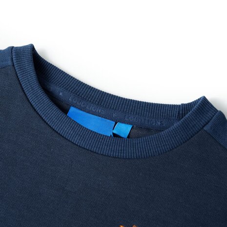Kindertrui 116 gemêleerd marineblauw 3