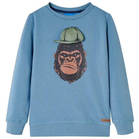 Kindertrui 128 middelblauw 1