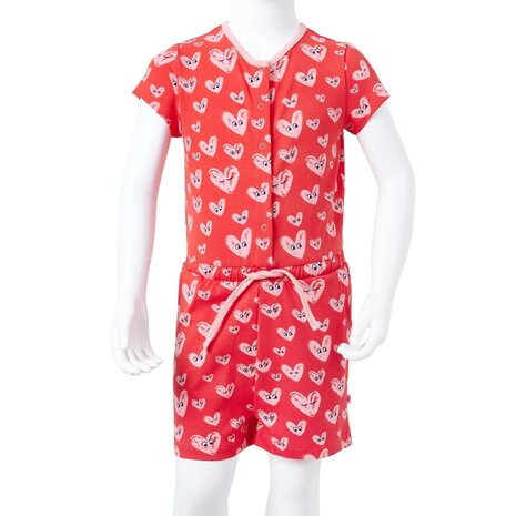 Kinderjumpsuit 140 rood 8