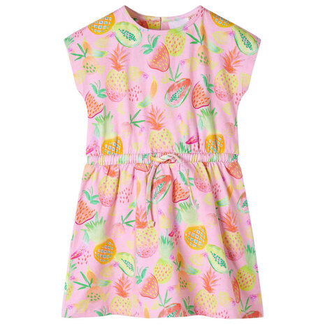 Kinderjurk 116 zachtroze 1