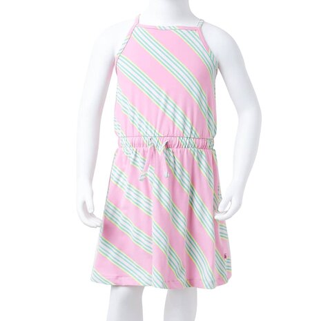Kinderjurk zonder mouwen met trekkoord 92 roze 8