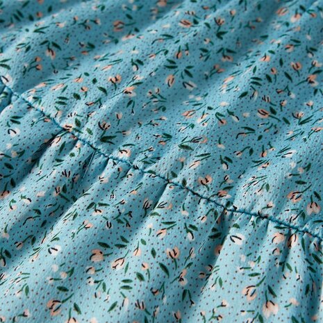 Kinderjurk met lange mouwen 128 blauw 6