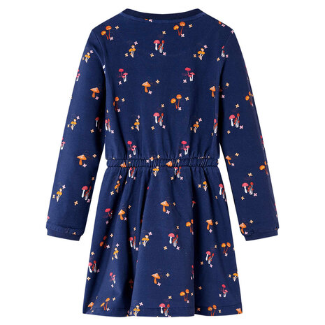 Kinderjurkje 128 marineblauw 2
