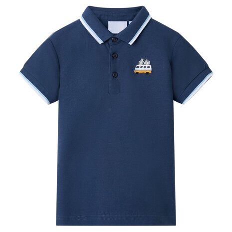 Kinderpoloshirt 140 donkerblauw 1