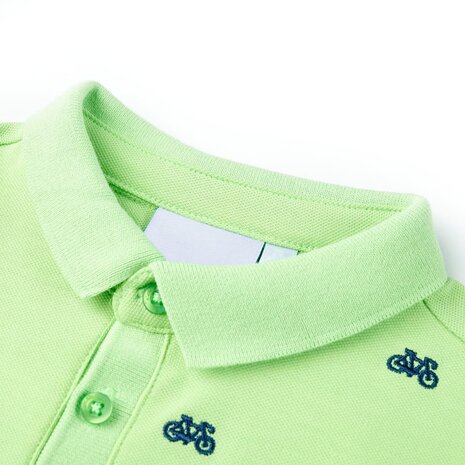 Kinderpoloshirt 92 neongroen 3
