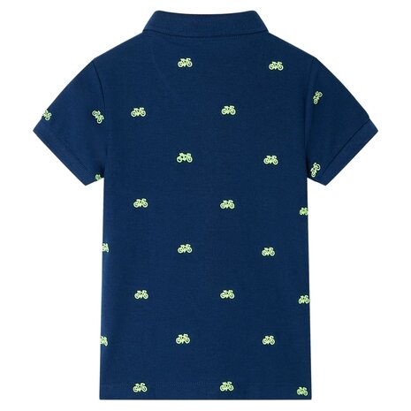 Kinderpoloshirt 140 marineblauw 2