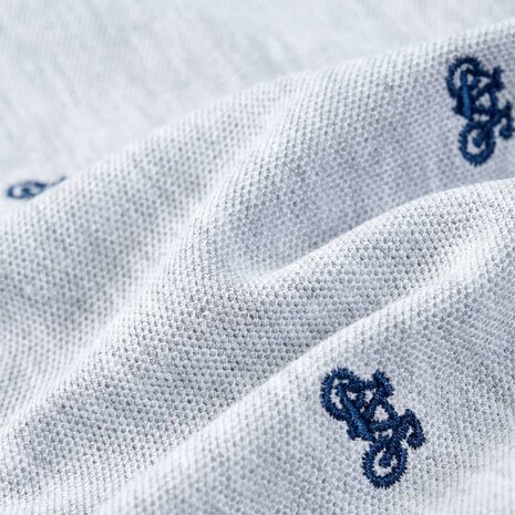 Kinderpoloshirt  104 gemêleerd grijs 7