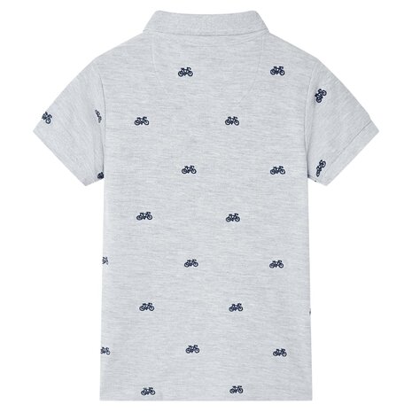 Kinderpoloshirt  140 gemêleerd grijs 2