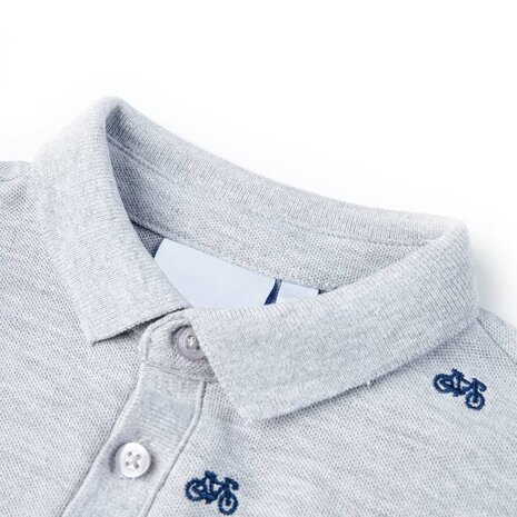 Kinderpoloshirt  140 gemêleerd grijs 3