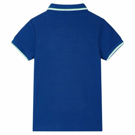 Kinderpoloshirt 128 donkerblauw 2