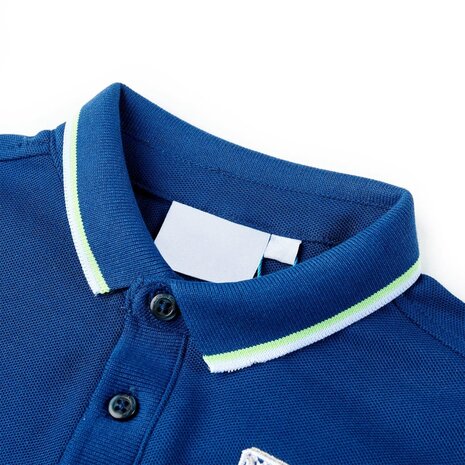 Kinderpoloshirt 140 donkerblauw 3
