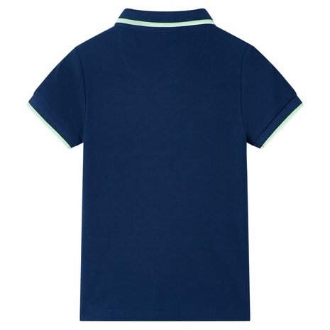 Kinderpoloshirt 140 marineblauw 2