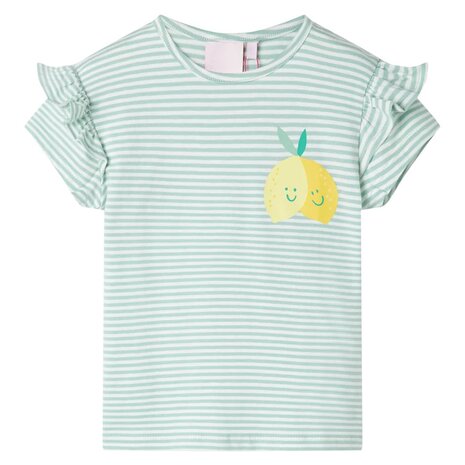 Kindershirt 92 mintkleurig 1