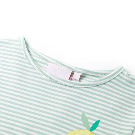Kindershirt 116 mintkleurig 3