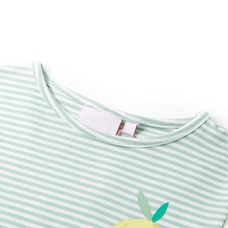 Kindershirt 128 mintkleurig 3