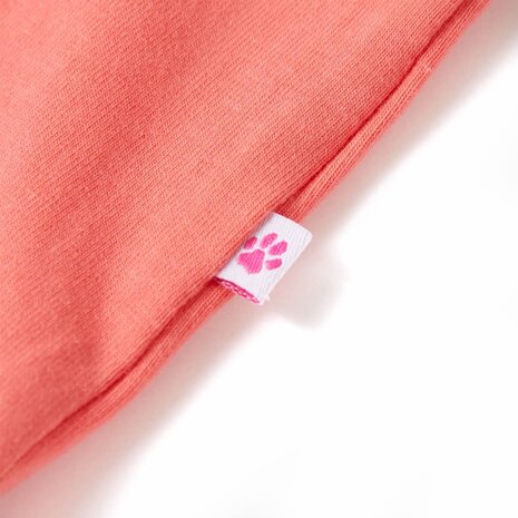 Kindershirt met kapmouwen 116 koraalkleurig 5