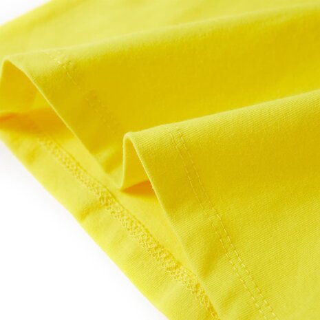 Kindershirt met kapmouwen 128 felgeel 6