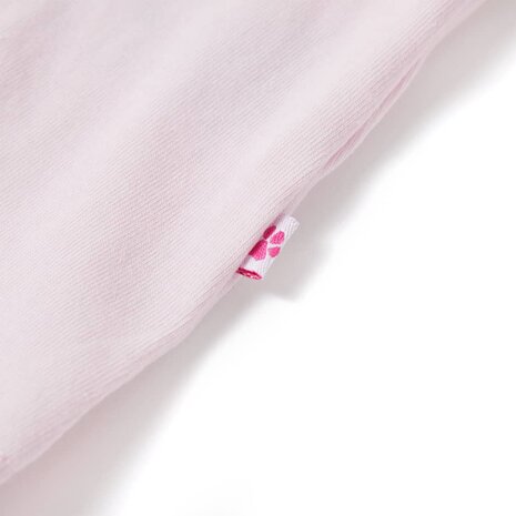 Kindershirt met kapmouwen 116 zachtroze 5