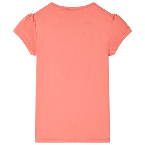 Kindershirt 104 koraalkleurig 2