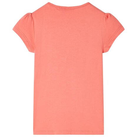 Kindershirt 140 koraalkleurig 2