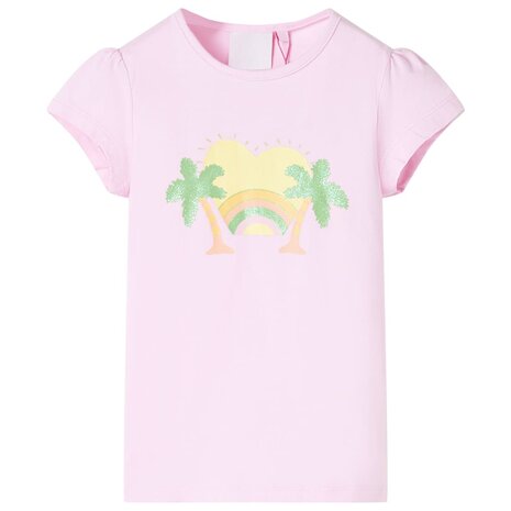 Kindershirt 92 lichtroze 1