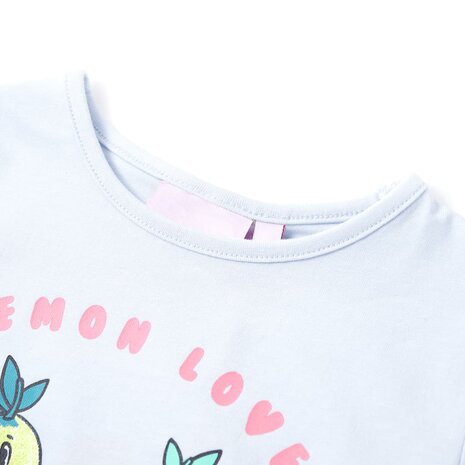 Kindershirt 128 lichtblauw 3