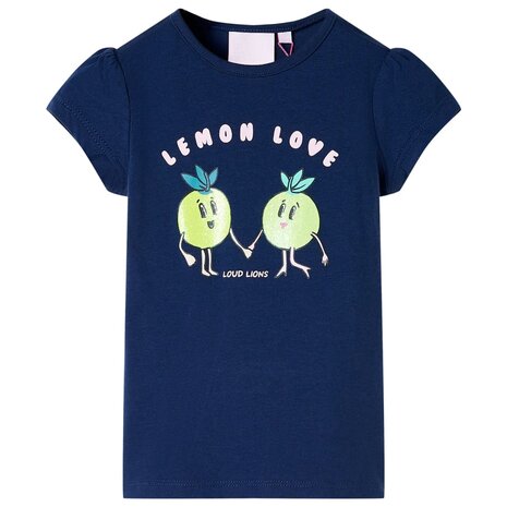 Kindershirt 92 marineblauw 1