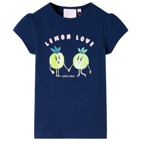 Kindershirt 104 marineblauw 1