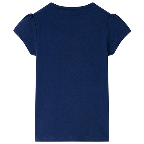 Kindershirt 128 marineblauw 2