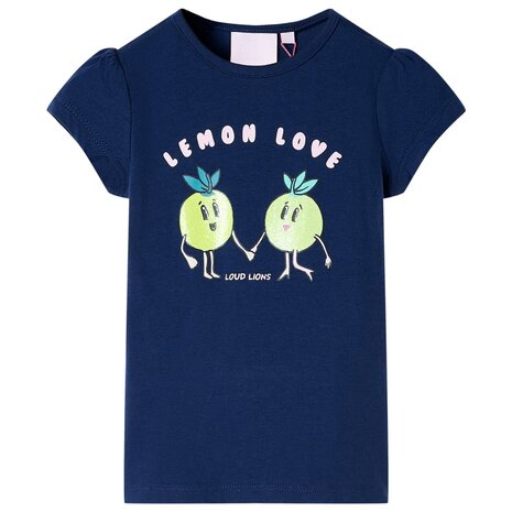 Kindershirt 140 marineblauw 1