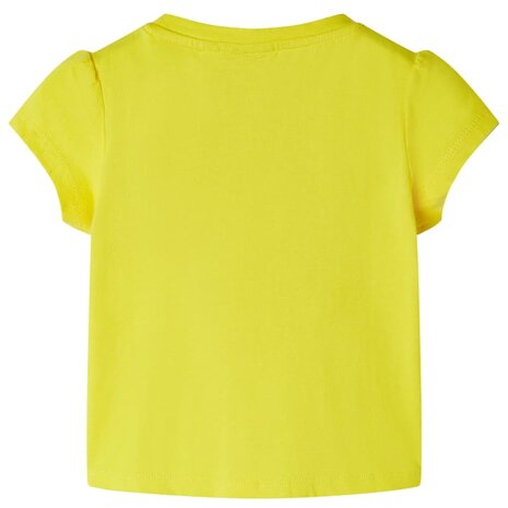 Kindershirt 128 geel 2