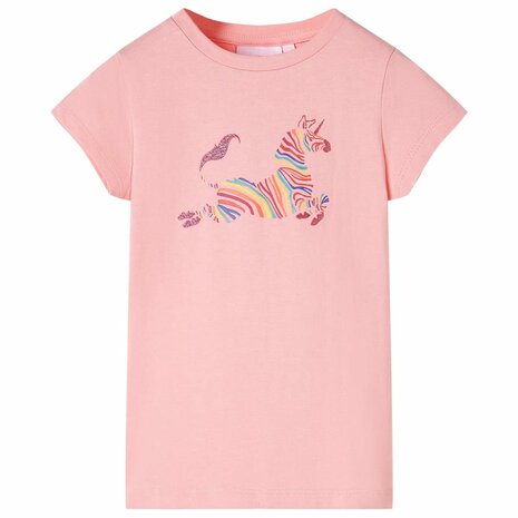 Kindershirt 128 roze 1