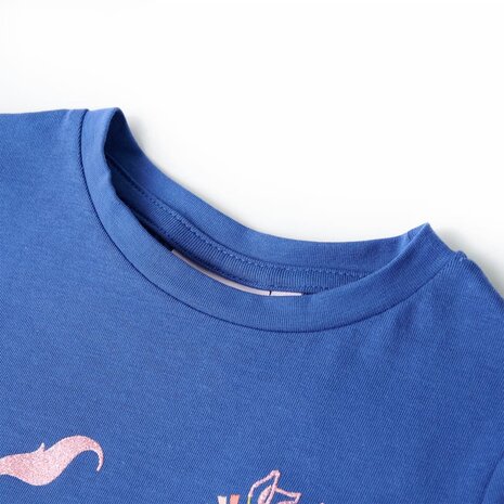 Kindershirt 92 kobaltblauw 3
