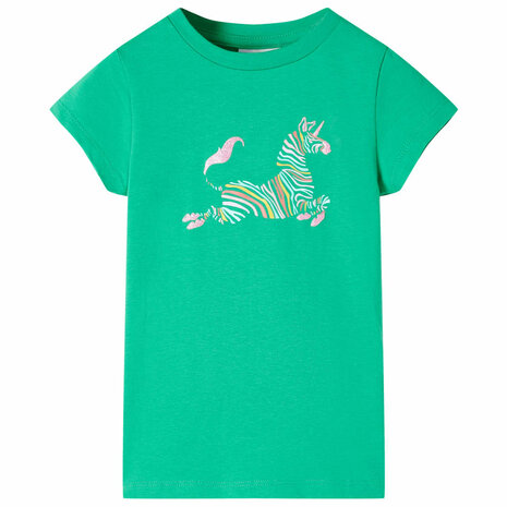 Kindershirt 92 groen 1