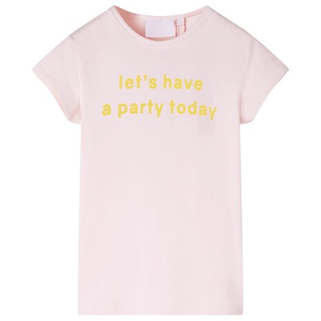 Kindershirt 128 zachtroze 1
