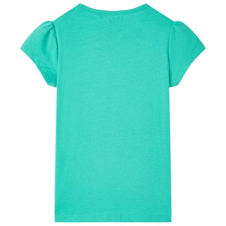 Kindershirt 92 mintkleurig 2