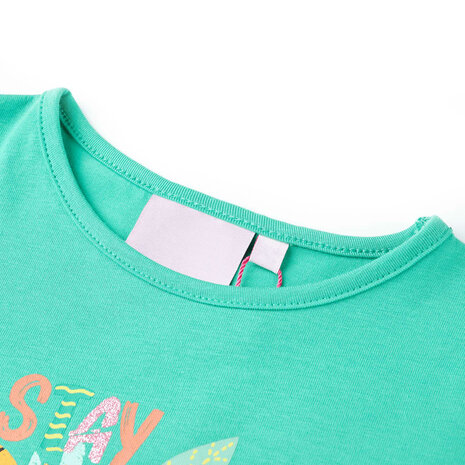 Kindershirt 92 mintkleurig 3