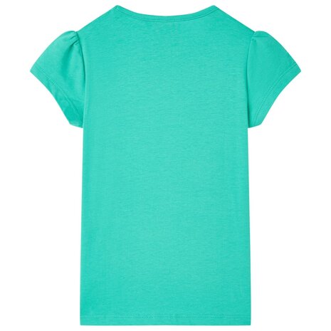 Kindershirt 140 mintkleurig 2