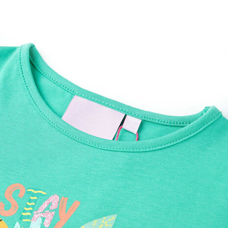 Kindershirt 140 mintkleurig 3