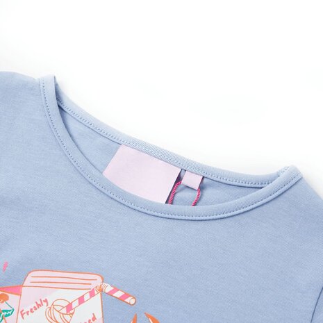 Kindershirt 92 blauw 3