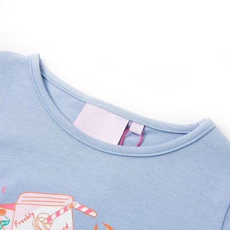Kindershirt 128 blauw 3