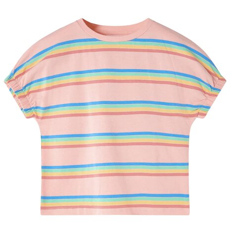 Kindershirt 92 perzikkleurig 1