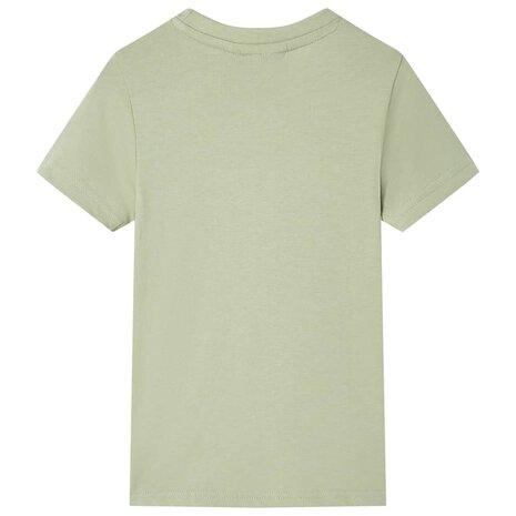 Kindershirt met korte mouwen 92 lichtkakikleurig 2