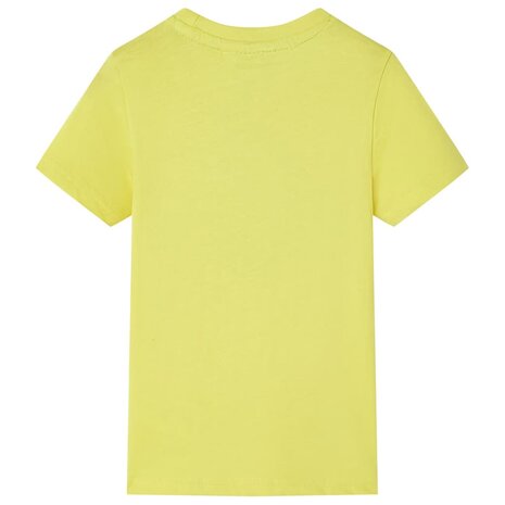 Kindershirt met korte mouwen 92 geel 2